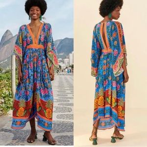 Brand New with tags Farm Rio size large pineapple garden dress